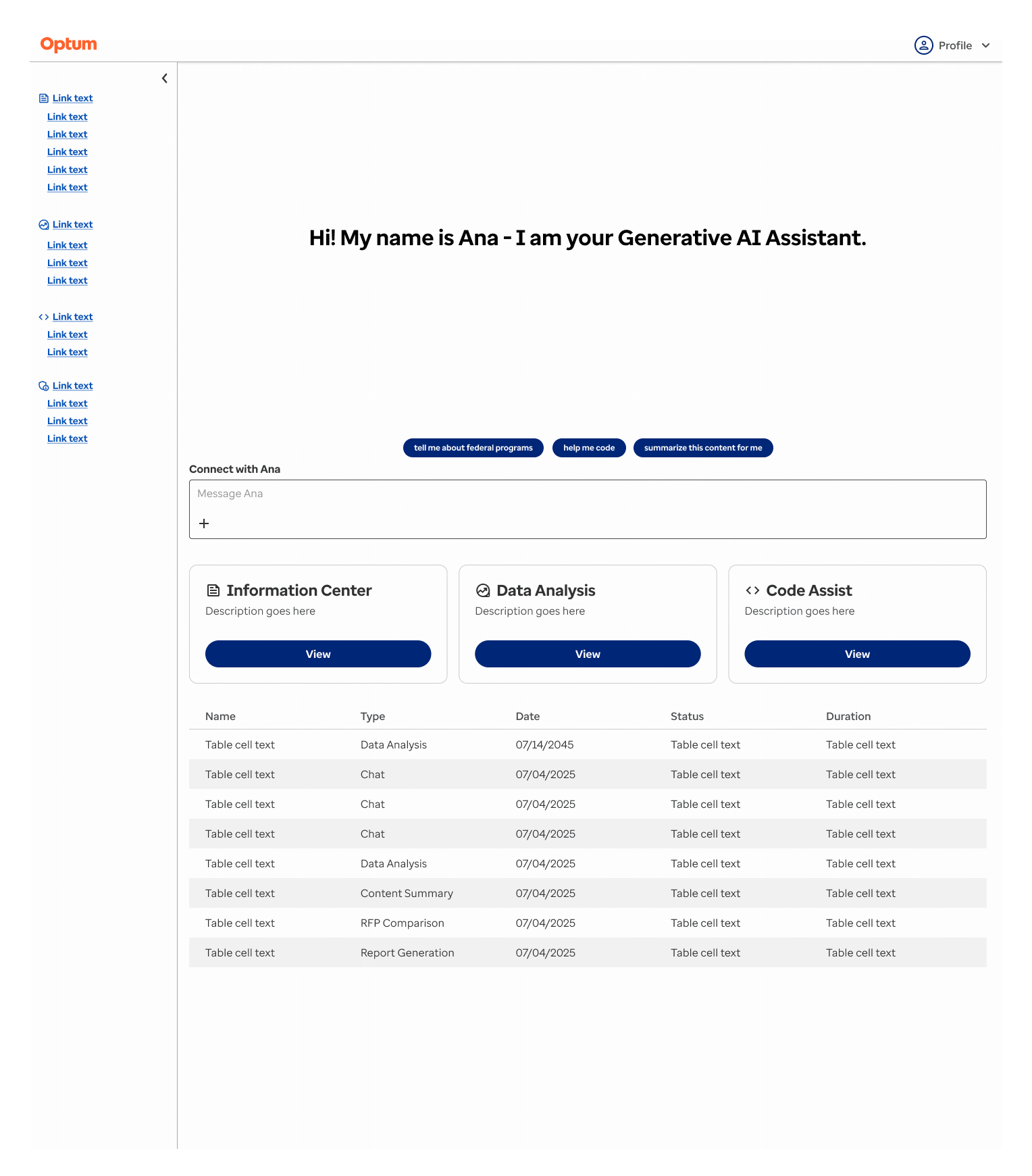 Optum main page v0.2